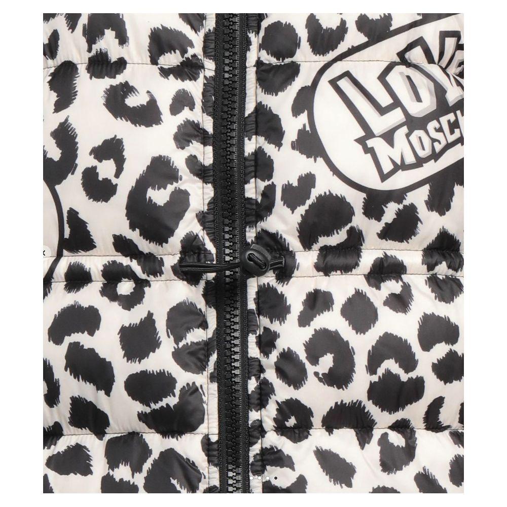 Love Moschino Chic Leopard Print Down Jacket - Arichezz.store