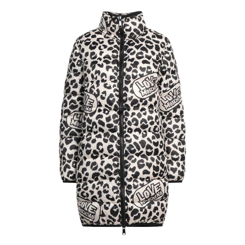 Love Moschino Chic Leopard Print Down Jacket - Arichezz.store