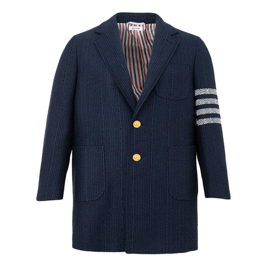 Thom Browne Elegant Acrylic Blue Jacket for Men - Arichezz.store