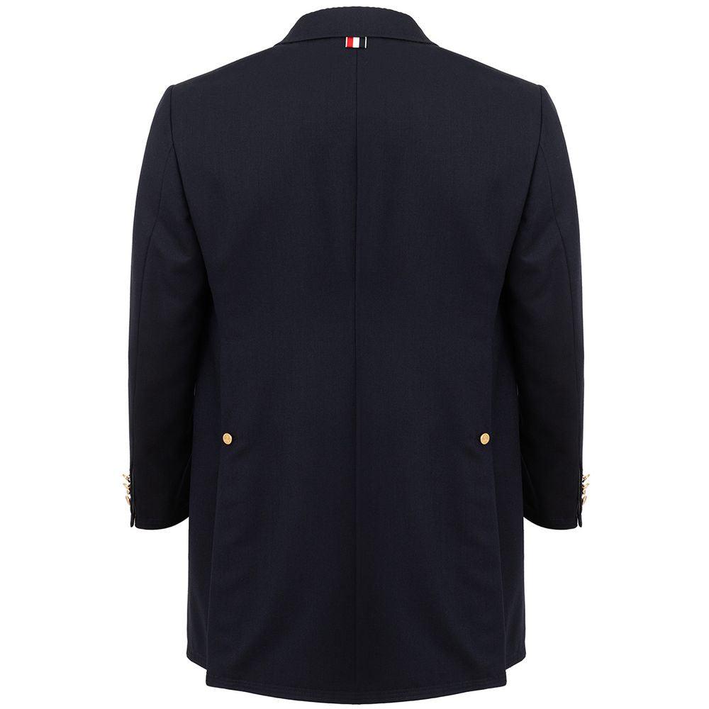 Thom Browne Elegant Wool Jacket in Signature Blue - Arichezz.store