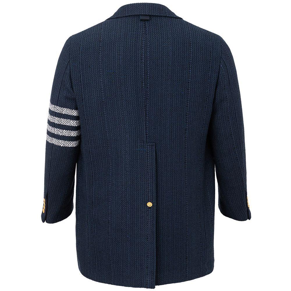 Thom Browne Elegant Acrylic Blue Jacket for Men - Arichezz.store