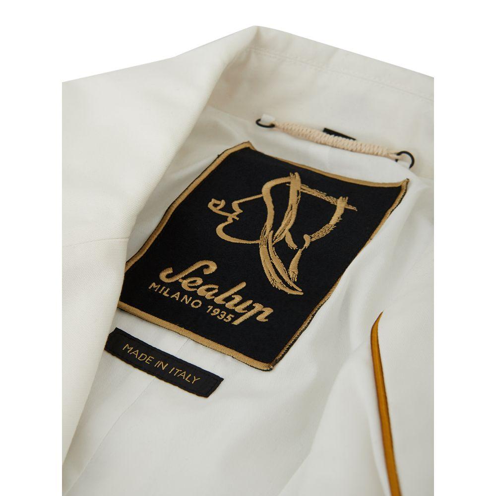 Sealup Elegant White Polyamide Jacket - Arichezz.store