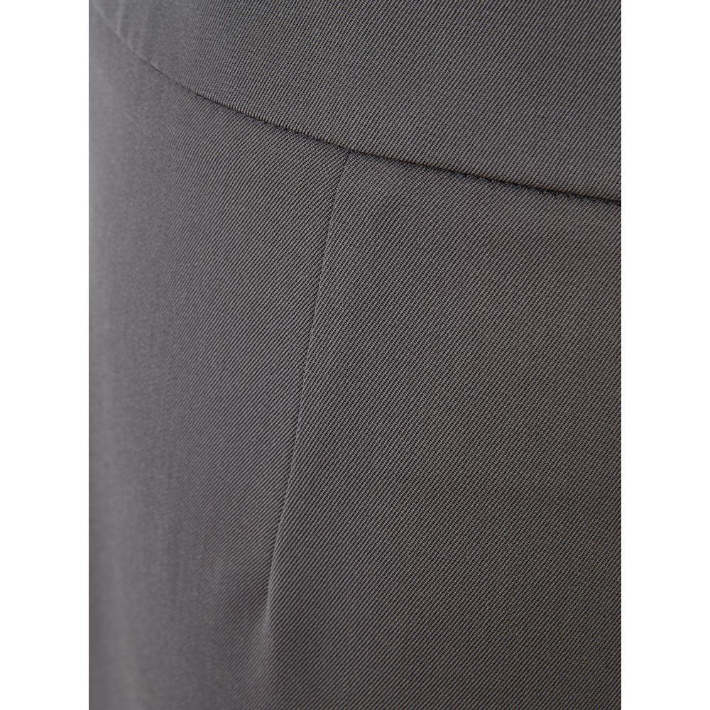 Lardini Chic Gray Wool Trousers for Sophisticated Style