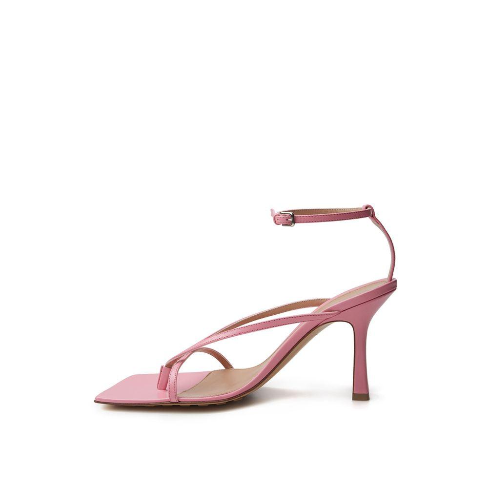 Bottega Veneta Elegant Pink Leather Sandals for Sophisticated Style - Arichezz.store