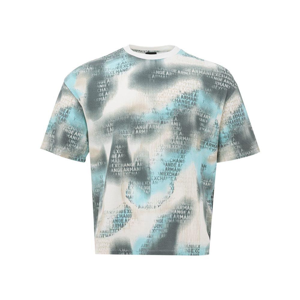 Armani Exchange Chic Multicolor Cotton Tee for Men - Arichezz.store