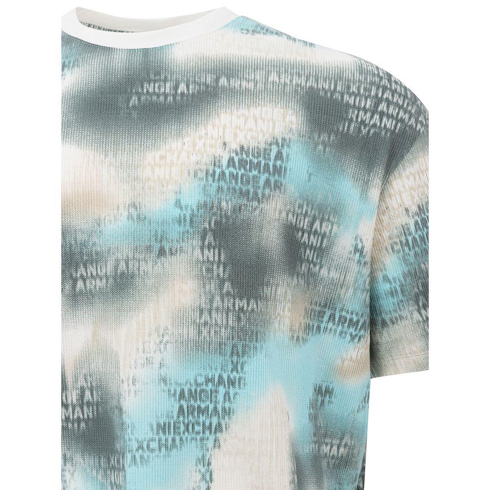 Armani Exchange Chic Multicolor Cotton Tee for Men - Arichezz.store