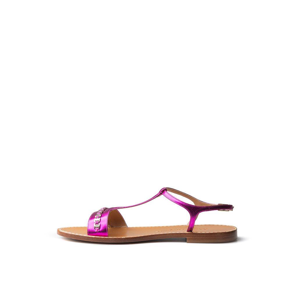 Salvatore Ferragamo Elegant Purple Summer Sandals - Arichezz.store