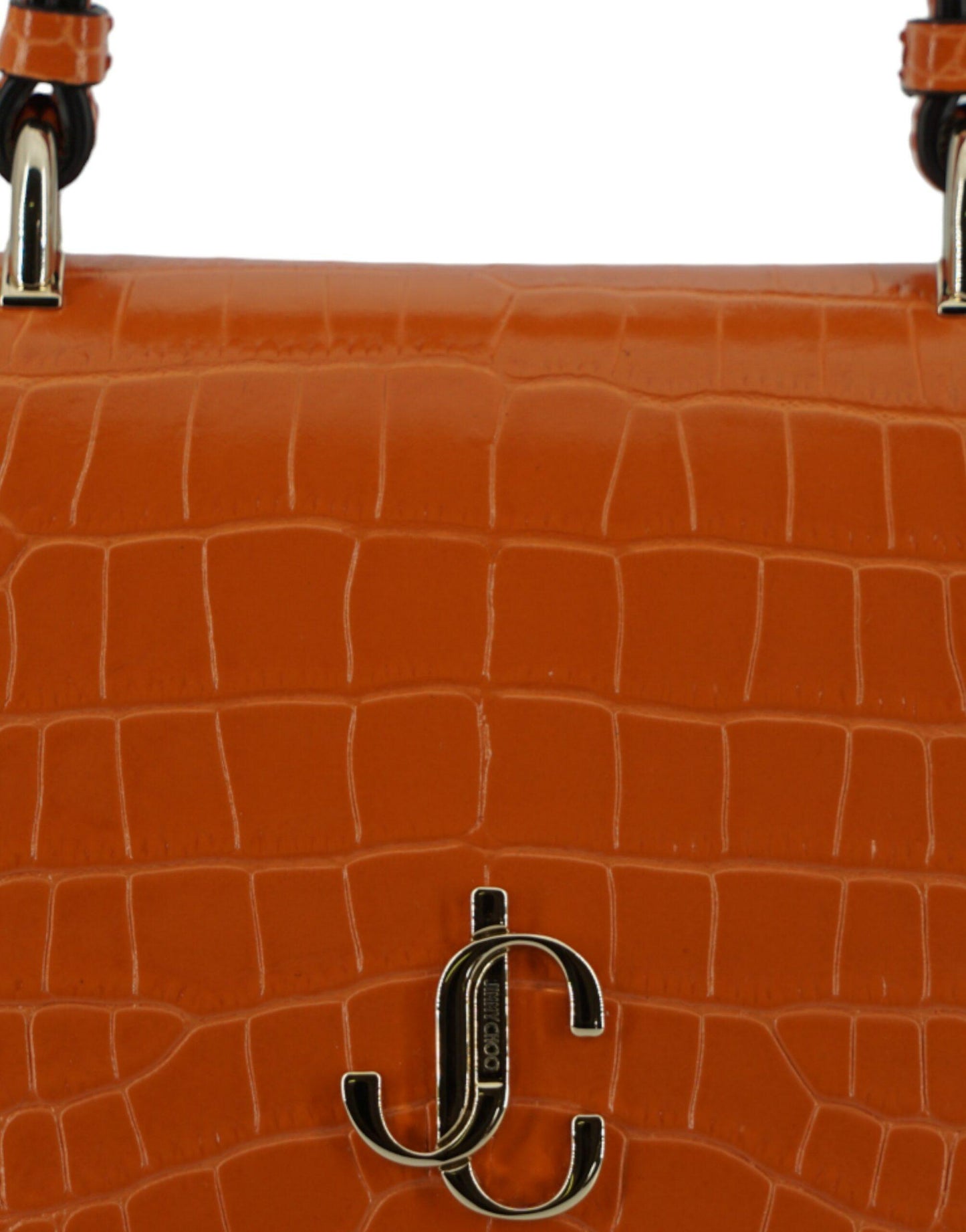 Jimmy Choo Orange Leather Top Handle and Shoulder Bag - Arichezz.store