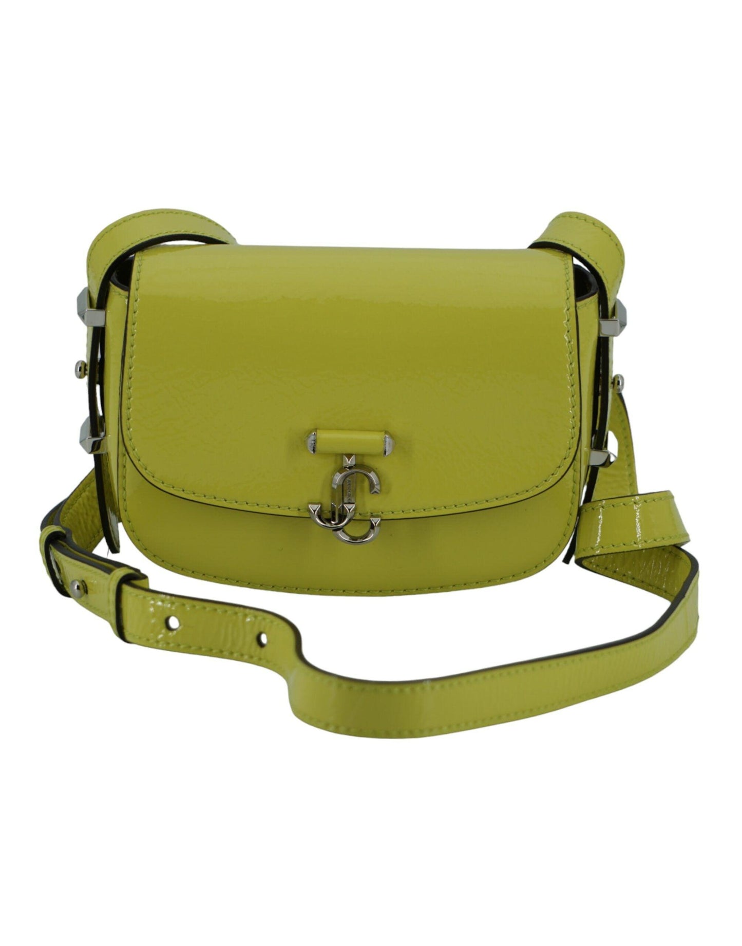 Jimmy Choo Lime Yellow Leather Small Shoulder Bag - Arichezz.store