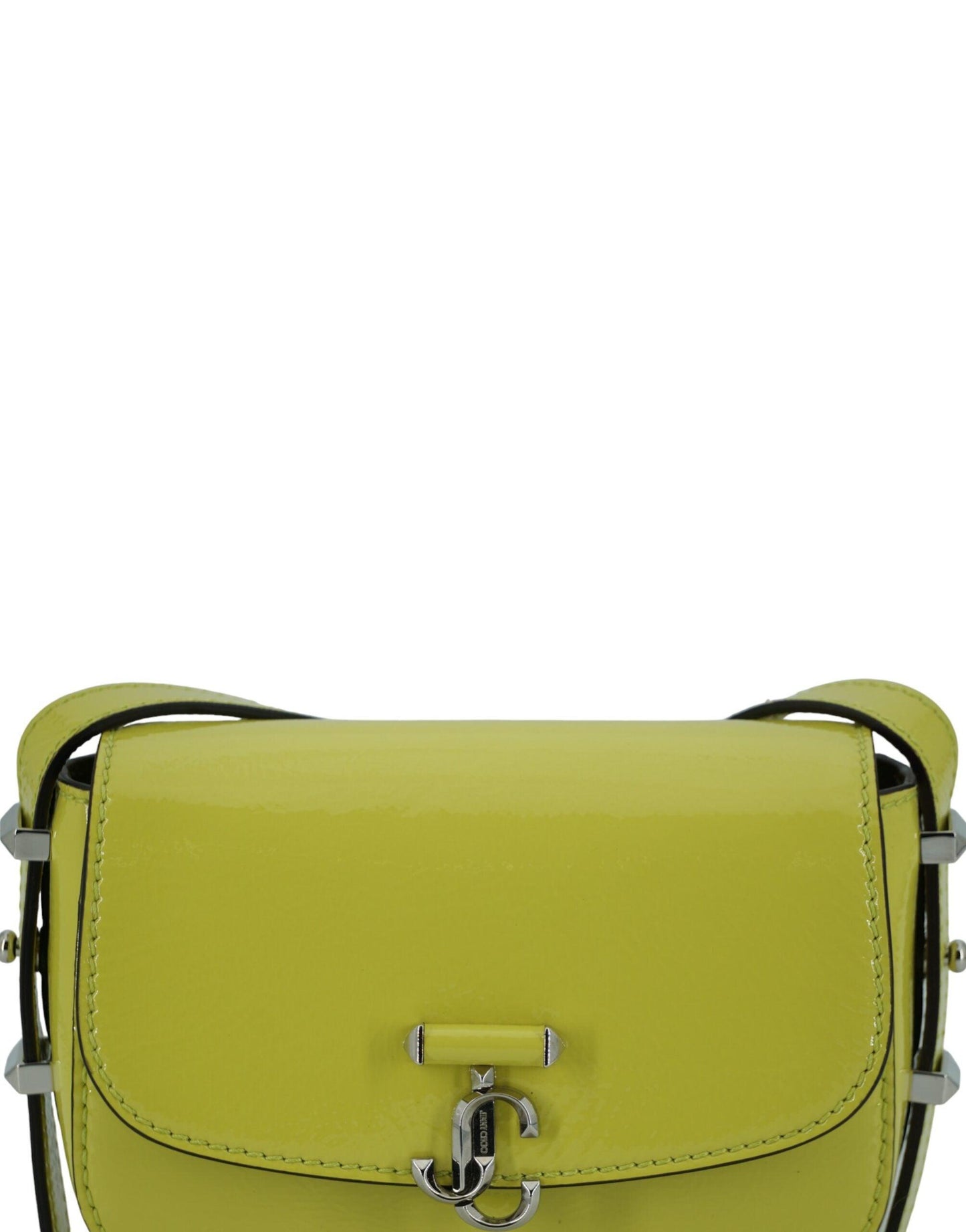 Jimmy Choo Lime Yellow Leather Small Shoulder Bag - Arichezz.store