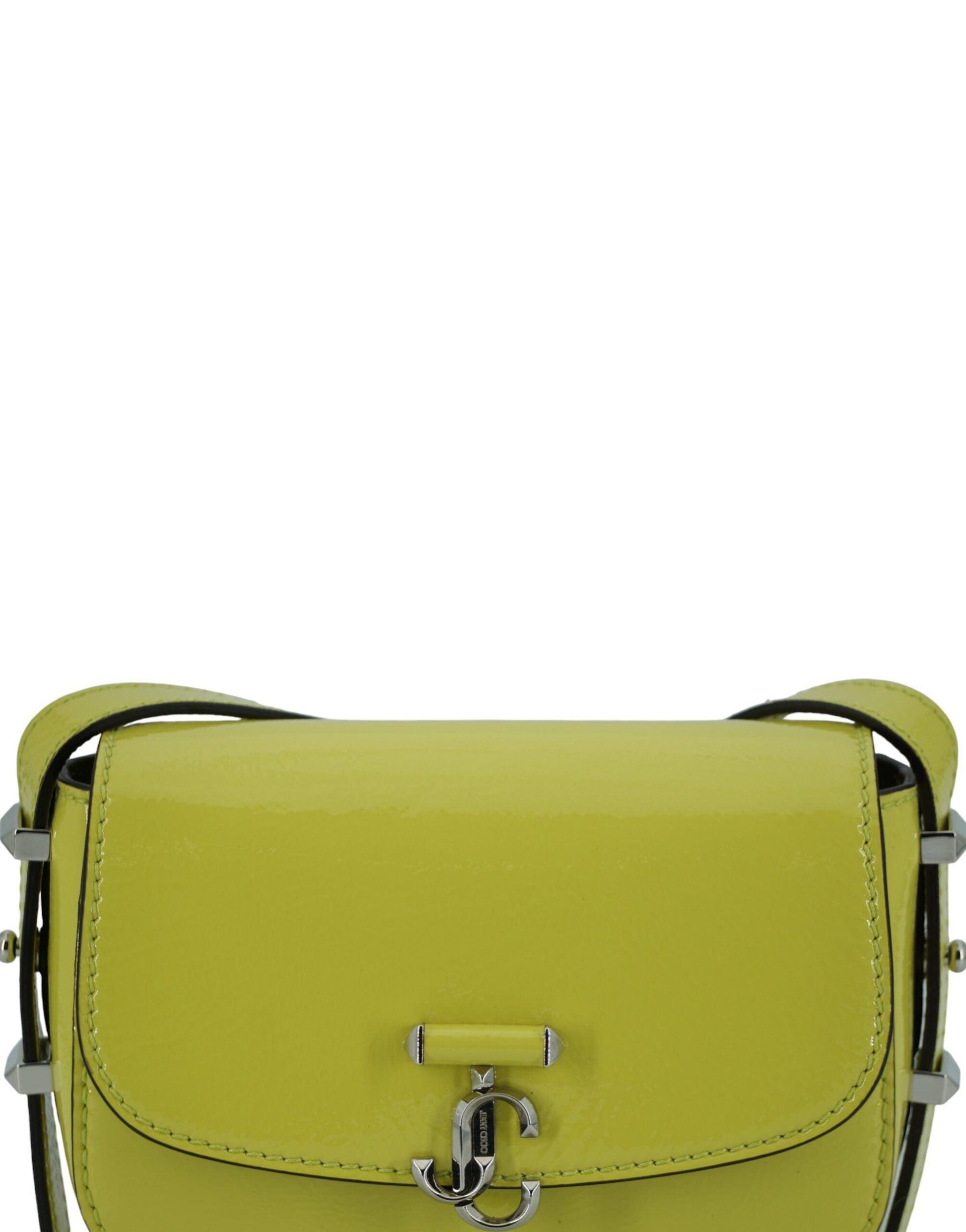 Jimmy Choo Lime Yellow Leather Small Shoulder Bag - Arichezz.store