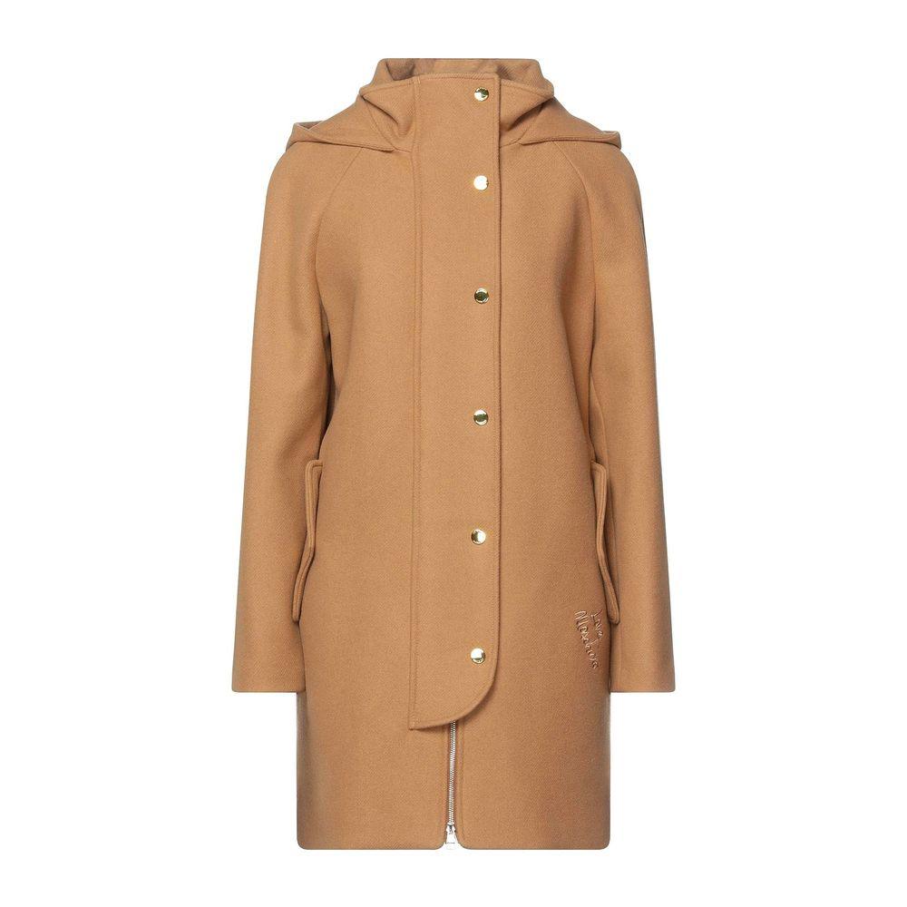 Love Moschino Brown Wool Women's Coat - Arichezz.store