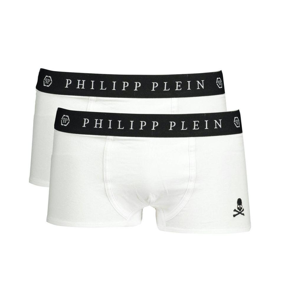 Philipp Plein White Cotton Men's Boxer - Arichezz.store