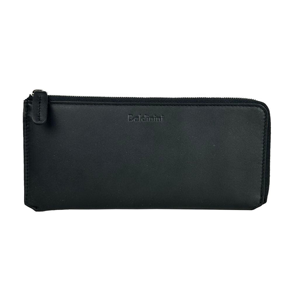 Baldinini Trend Elegant Black Leather Travel Organizer - Arichezz.store