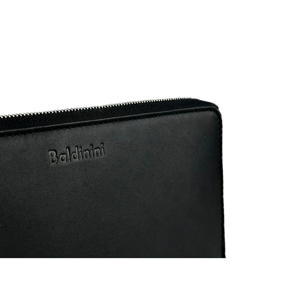 Baldinini Trend Elegant Black Leather Travel Organizer - Arichezz.store