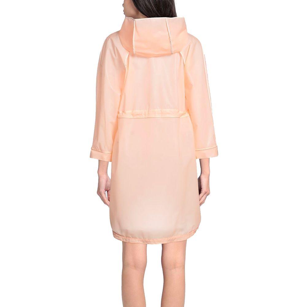 Elisabetta Franchi Powder Pink Long Waterproof Jacket - Arichezz.store