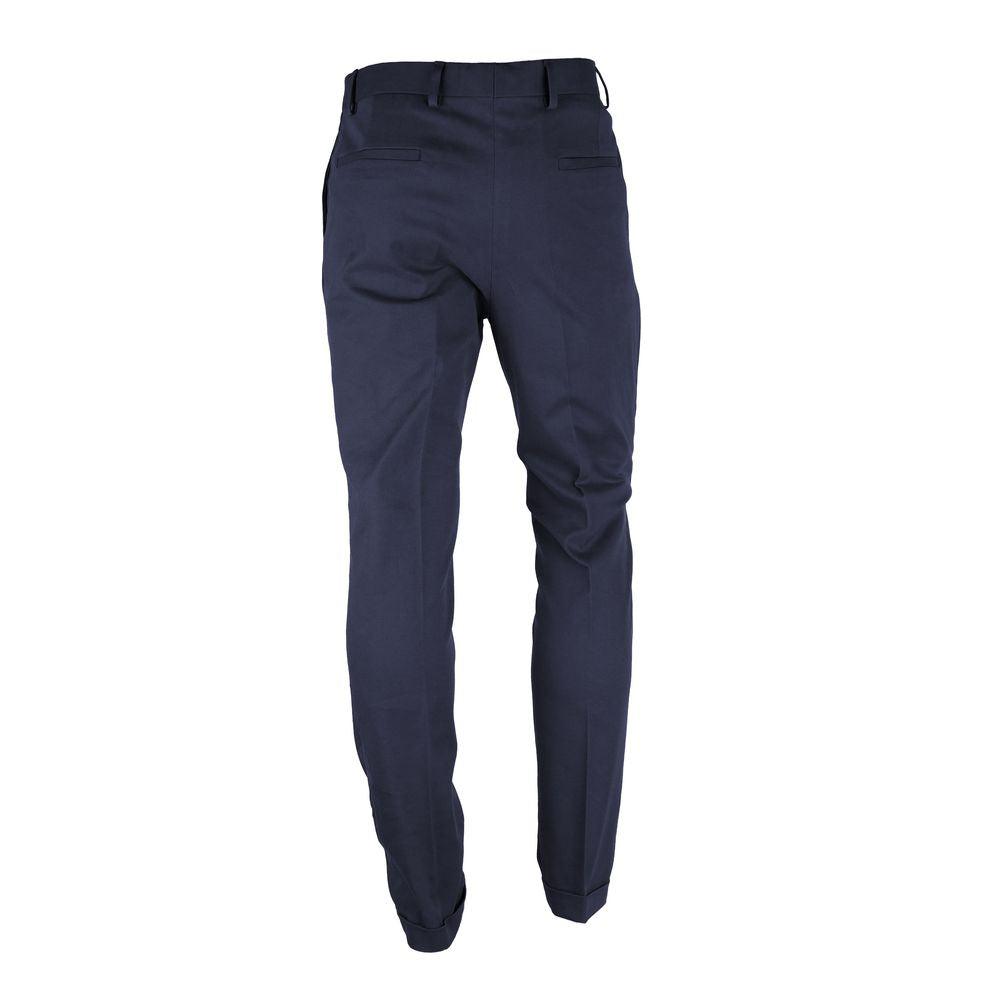 Made in Italy Blue Wool Men's Trouser - Arichezz.store