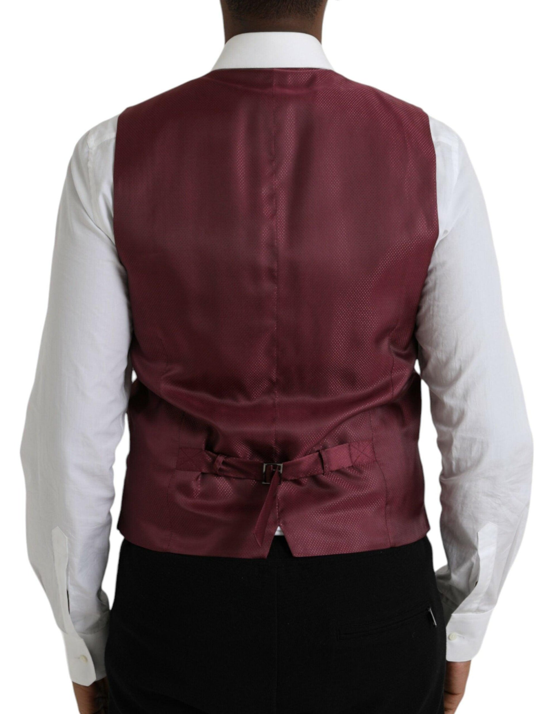 Dolce & Gabbana Multicolor Galaxy Silk Waistcoat Formal Vest - Arichezz.store