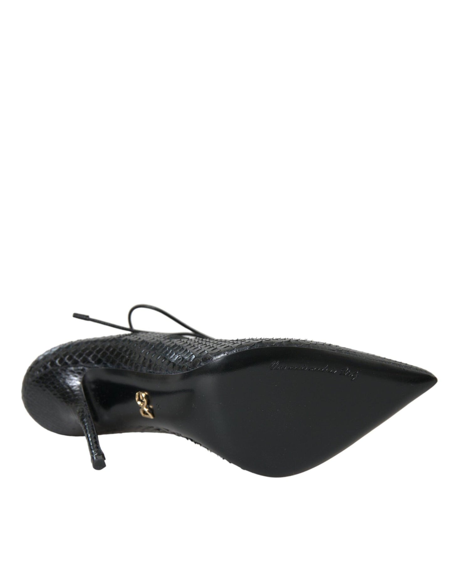 Dolce & Gabbana Black Python Leather Mary Jane Pumps Shoes - Arichezz.store