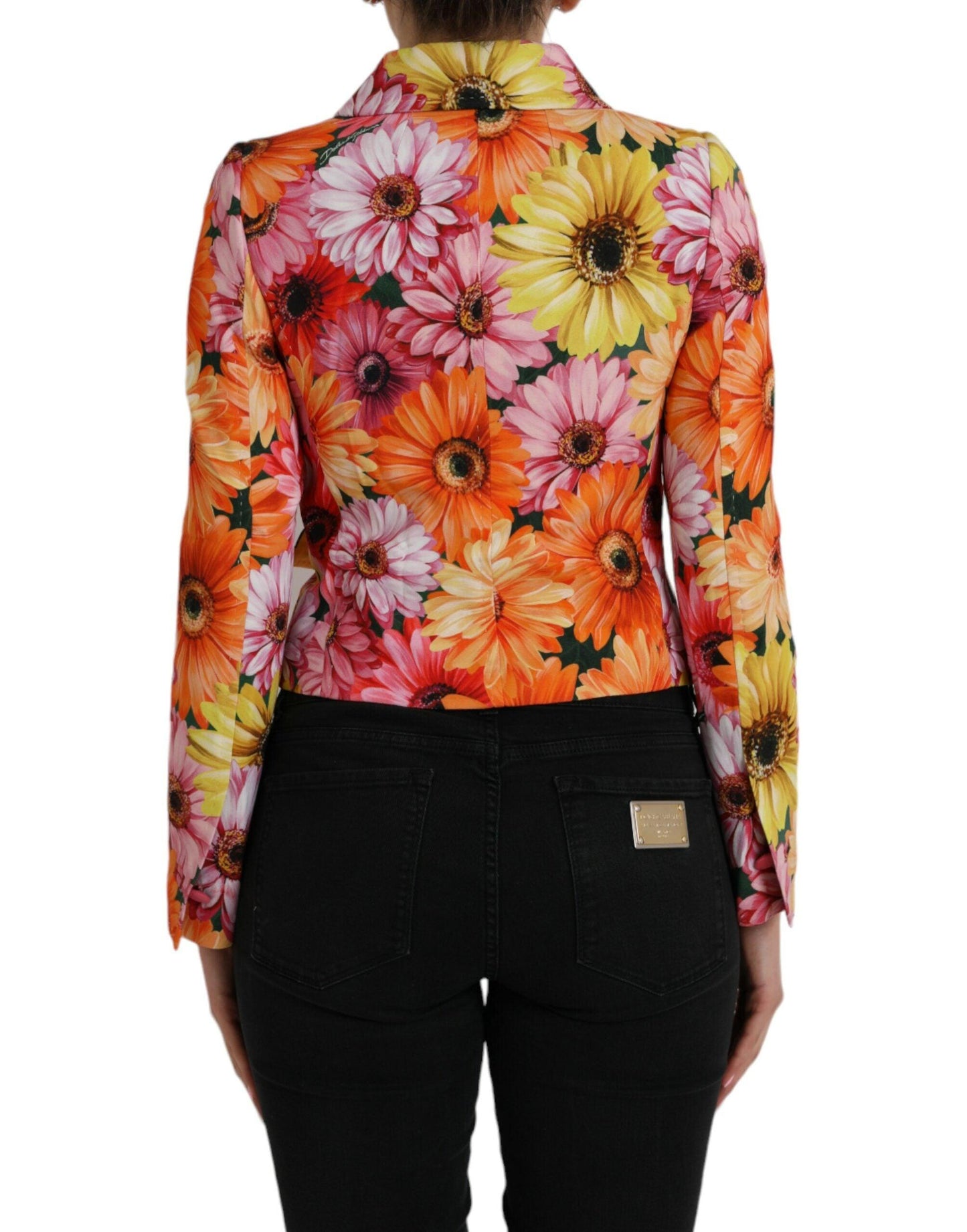 Dolce & Gabbana Multicolor Floral Brocade Blazer Coat - Arichezz.store