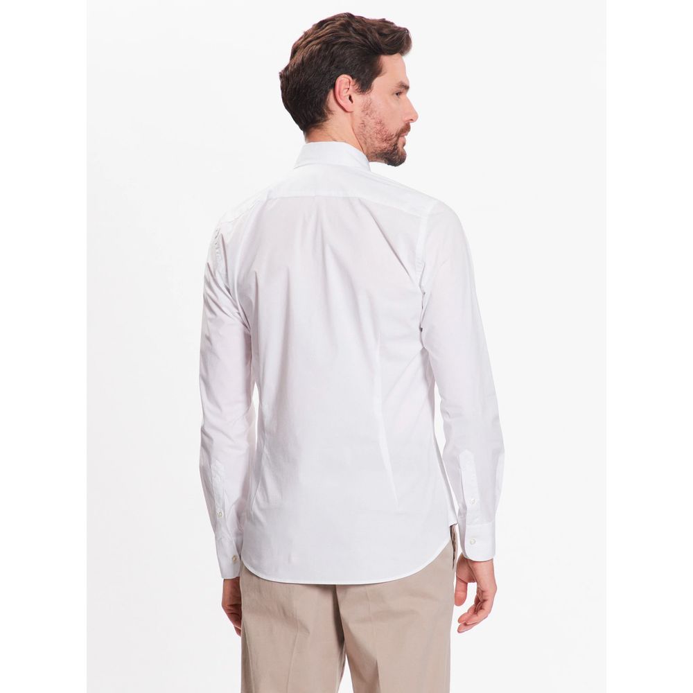 La Martina White Cotton Shirt - Arichezz.store