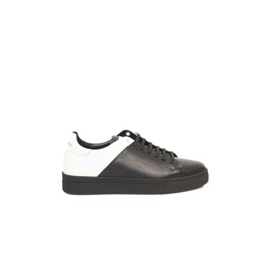 Cerruti 1881 Black Leather Men’s Sneakers - Arichezz.store