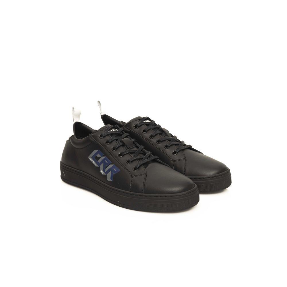 Cerruti 1881 Black Leather Men’s Sneakers - Arichezz.store