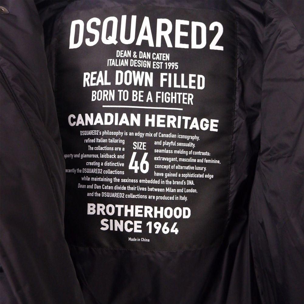 Dsquared² Black Nylon Men Jacket - Arichezz.store