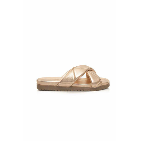 Cerruti 1881 Beige Sheepskin Women’s Sandals - Arichezz.store