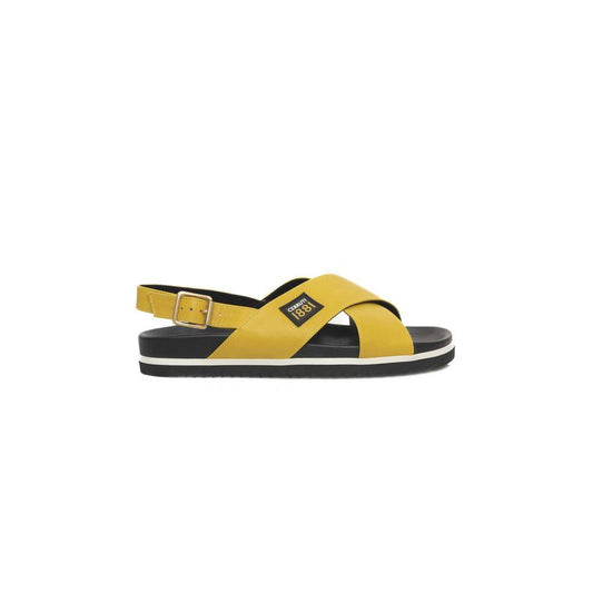 Cerruti 1881 Women's Yellow Calf Leather Sandals - Arichezz.store