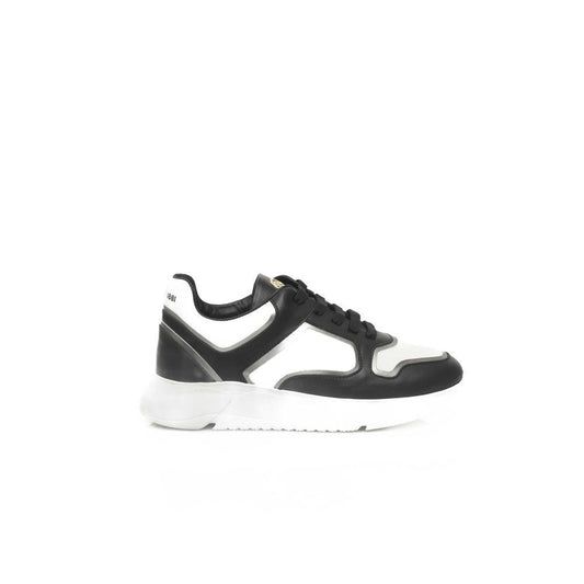 Cerruti 1881 Black Leather Women's Sneakers - Arichezz.store