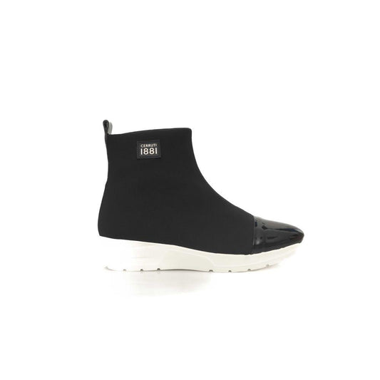 Cerruti 1881 Black High-Top Women's Sneakers - Arichezz.store