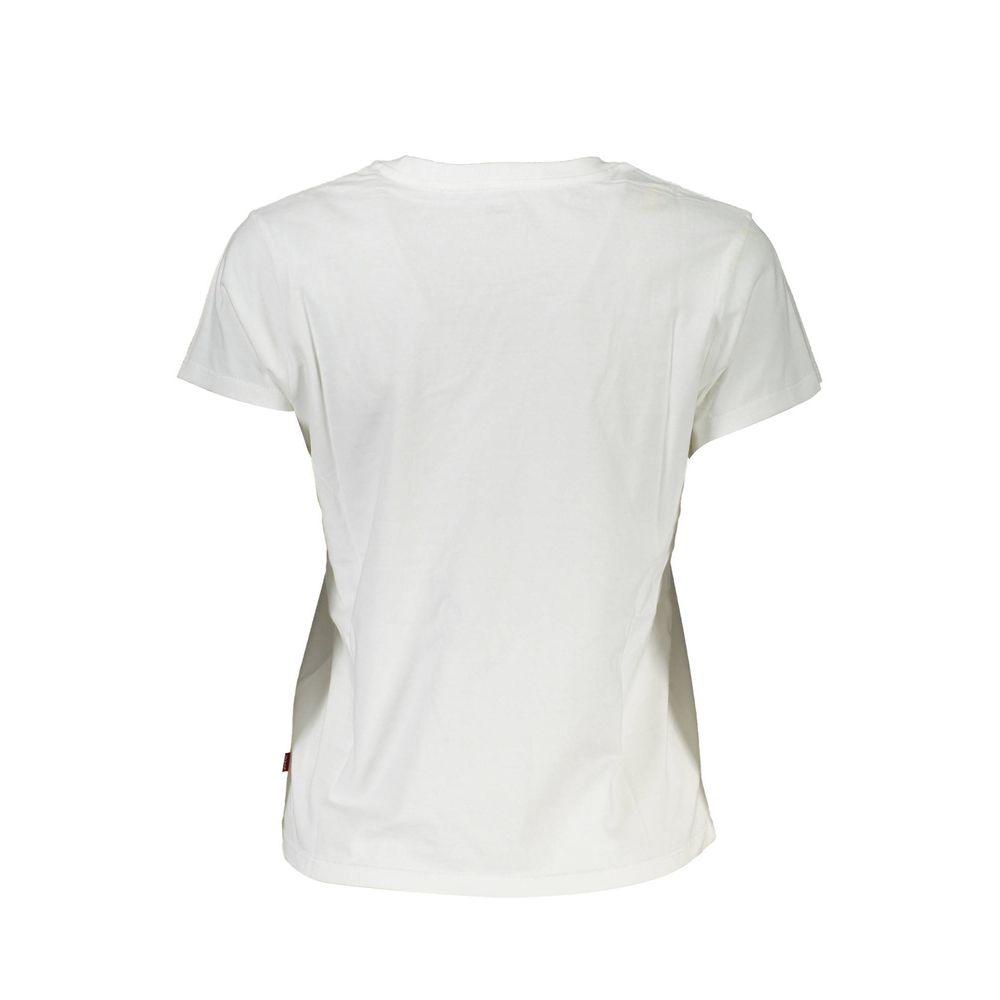 Levi's White Cotton Tops & T-Shirt - Arichezz.store