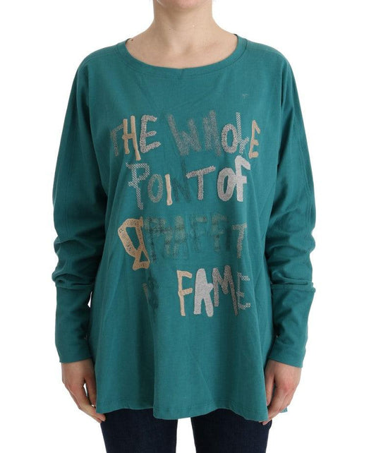 John Galliano Elegant Crewneck Cotton Sweater in Green - Arichezz.store