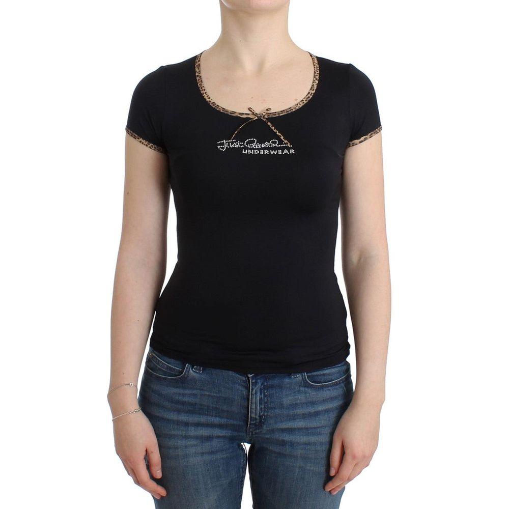 Cavalli Black Tops & T-Shirt - Arichezz.store