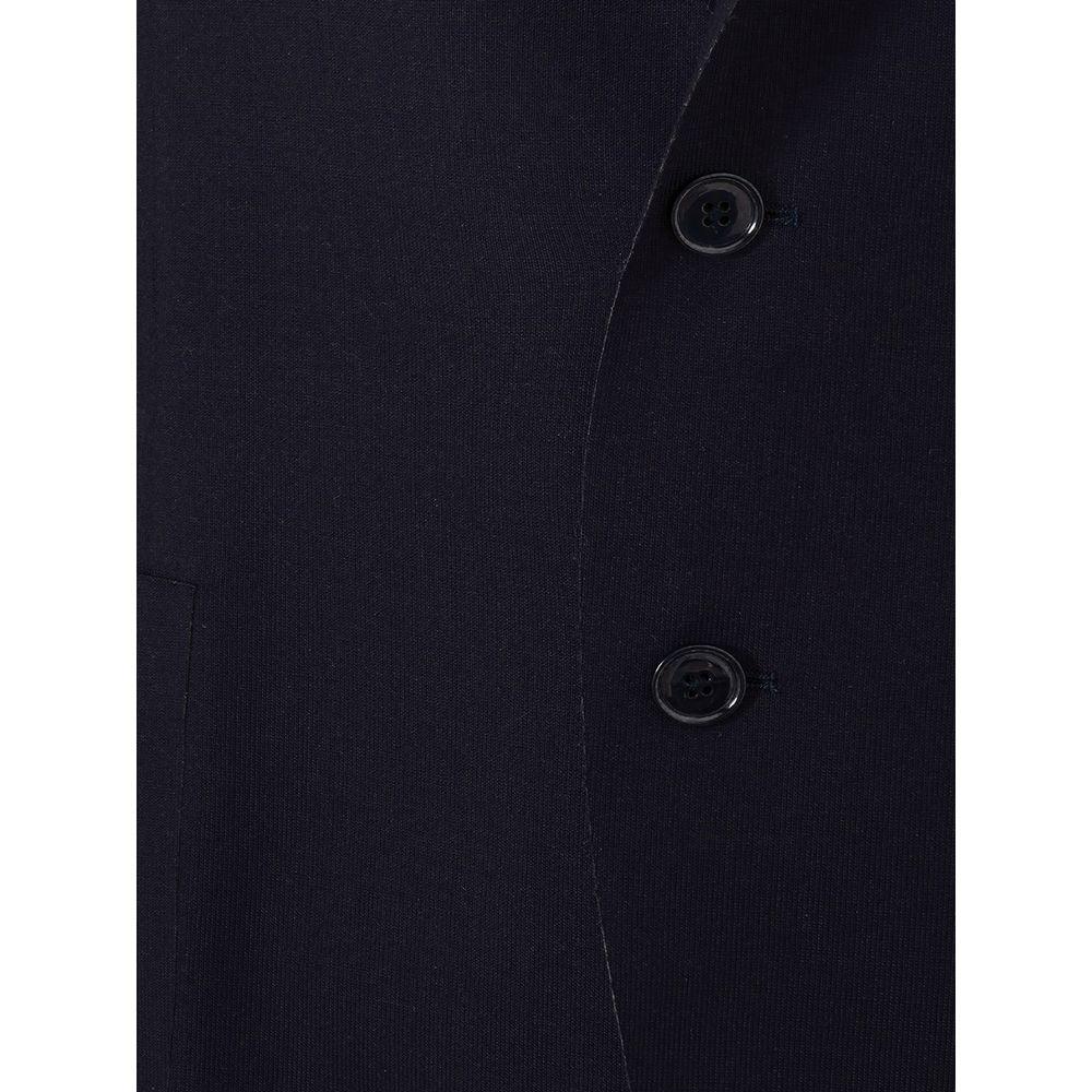 Elegant Blue Cotton Lardini Jacket - Arichezz.store