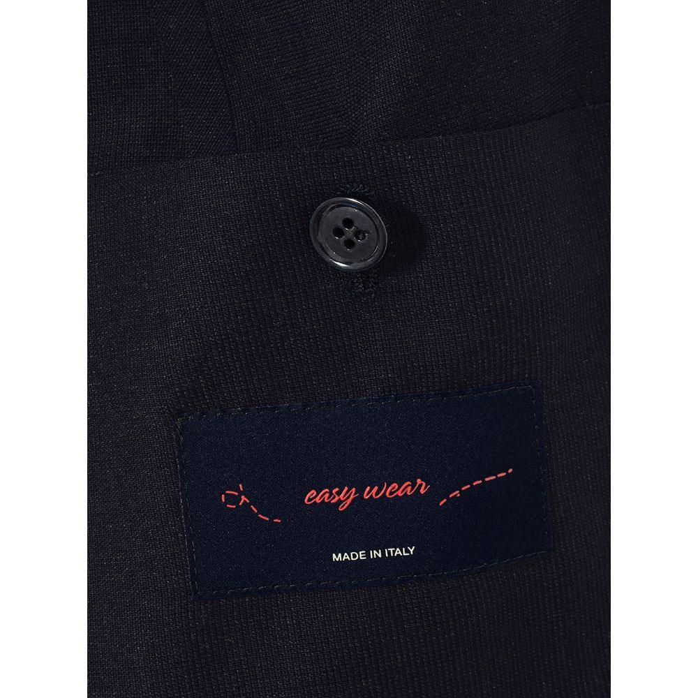 Elegant Blue Cotton Lardini Jacket - Arichezz.store