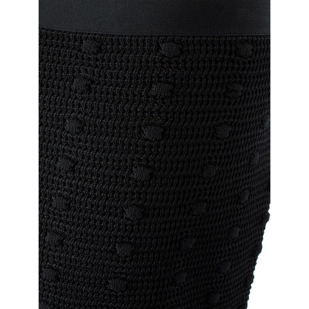 Bottega Veneta Elegant Black Cotton Skirt - Arichezz.store