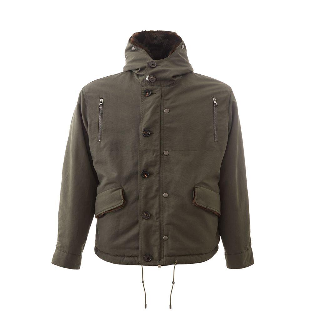 Lardini Elegant Cotton Army Jacket for Men - Arichezz.store