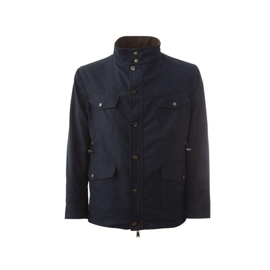 Lardini Elegant Wool Blue Jacket for Men - Arichezz.store