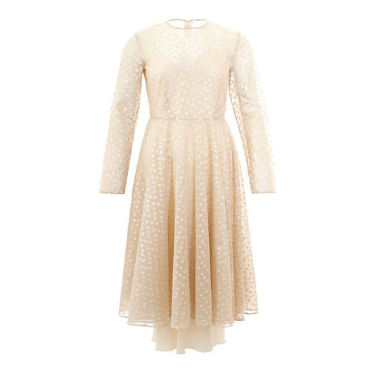 Lardini Beige Cotton Elegance Dress - Arichezz.store