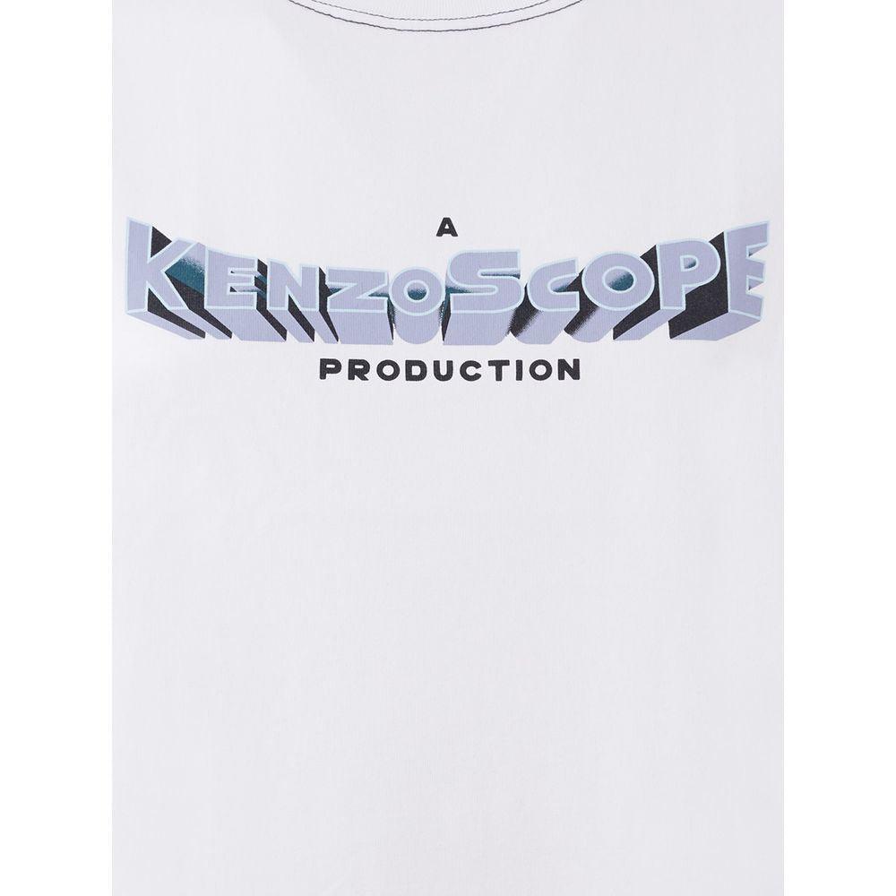 Kenzo Elegant White Cotton Top for Women - Arichezz.store