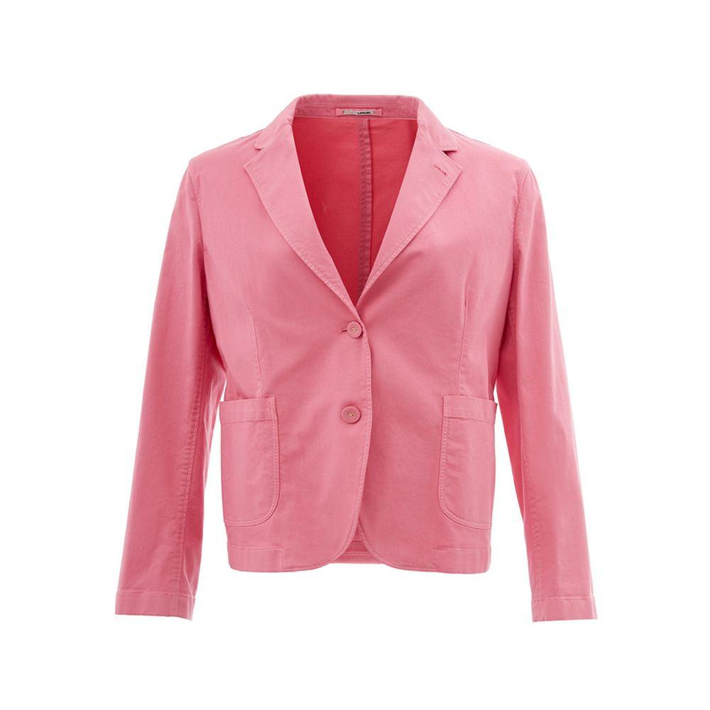 Lardini Elegant Pink Cotton Jacket for Women - Arichezz.store