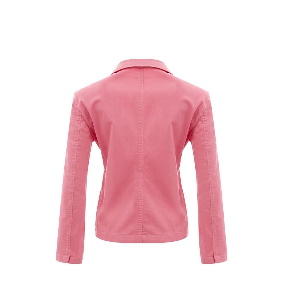 Lardini Elegant Pink Cotton Jacket for Women - Arichezz.store