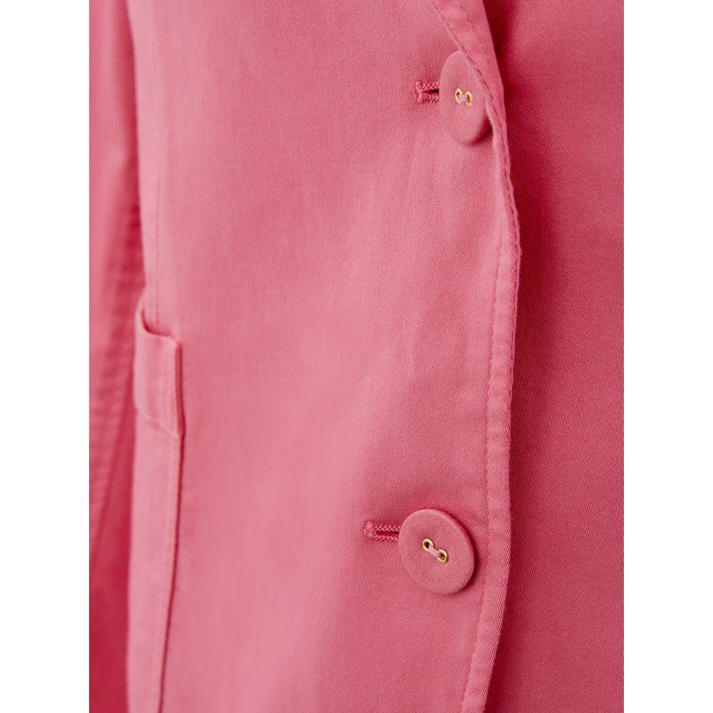 Lardini Elegant Pink Cotton Jacket for Women - Arichezz.store