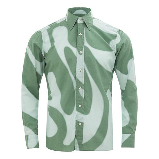 Tom Ford Elegant Green Cotton Shirt for Men - Arichezz.store