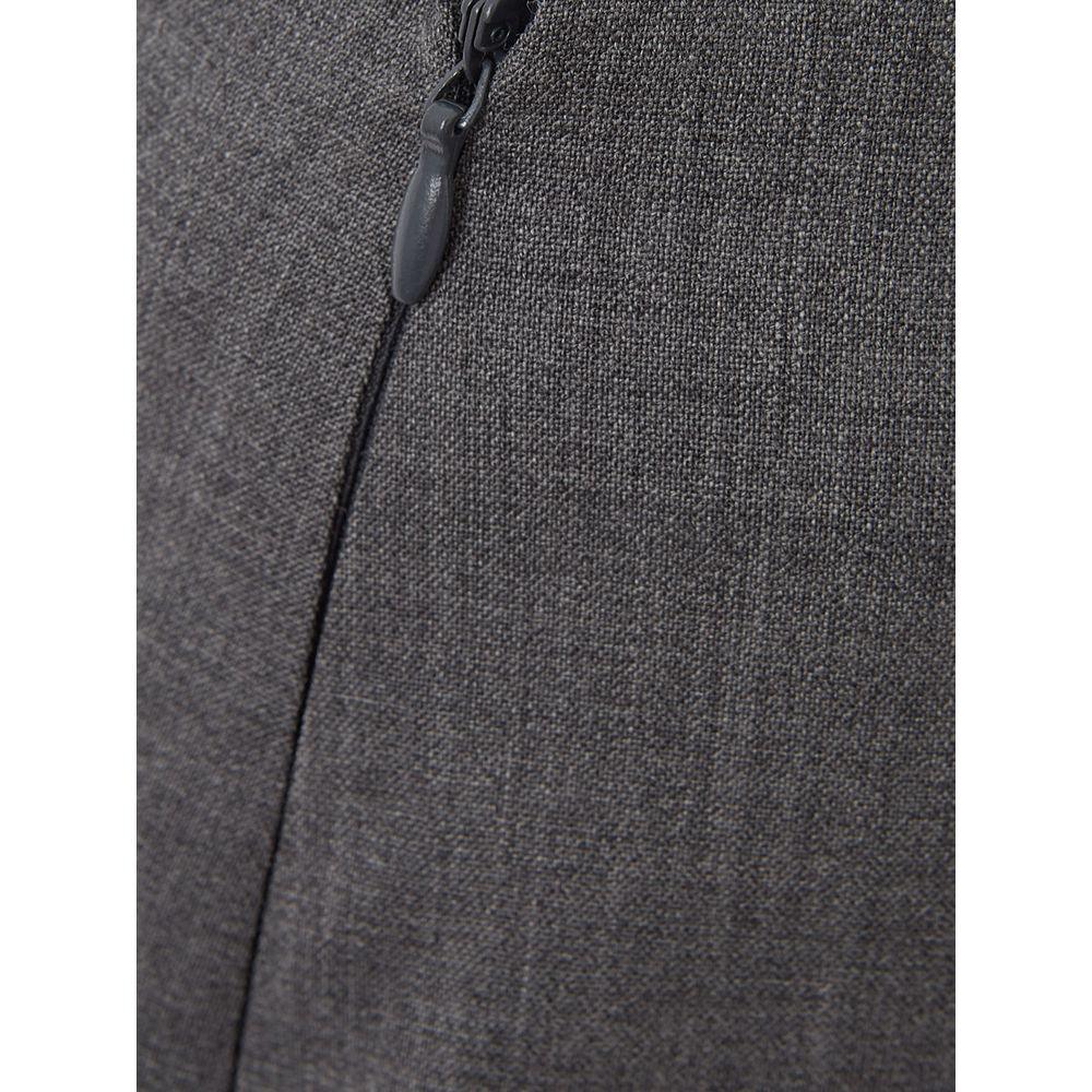 Lardini Chic Gray Wool Pencil Skirt - Arichezz.store