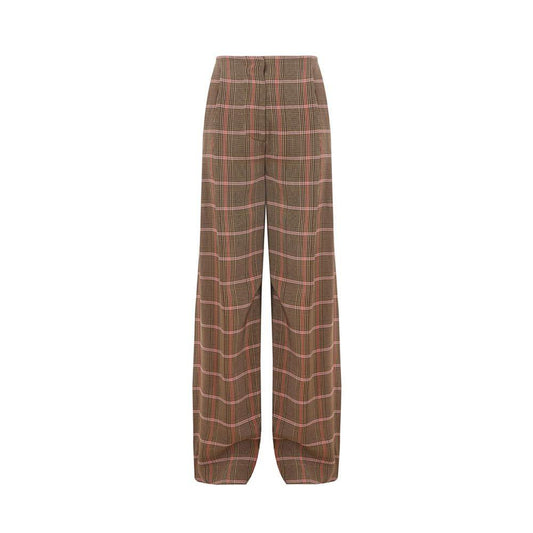 Lardini Elegant Brown Viscose Pants for Women