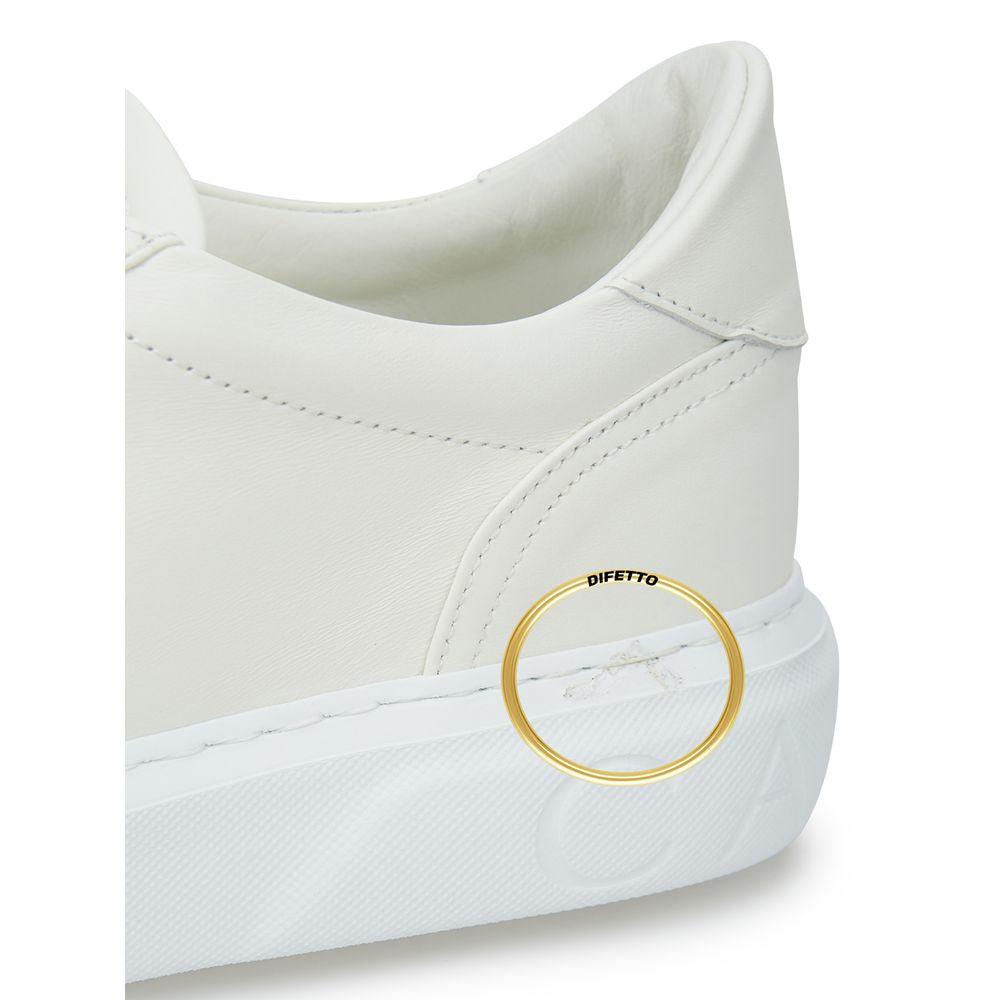 Casadei Sleek White Leather Sneakers - Arichezz.store