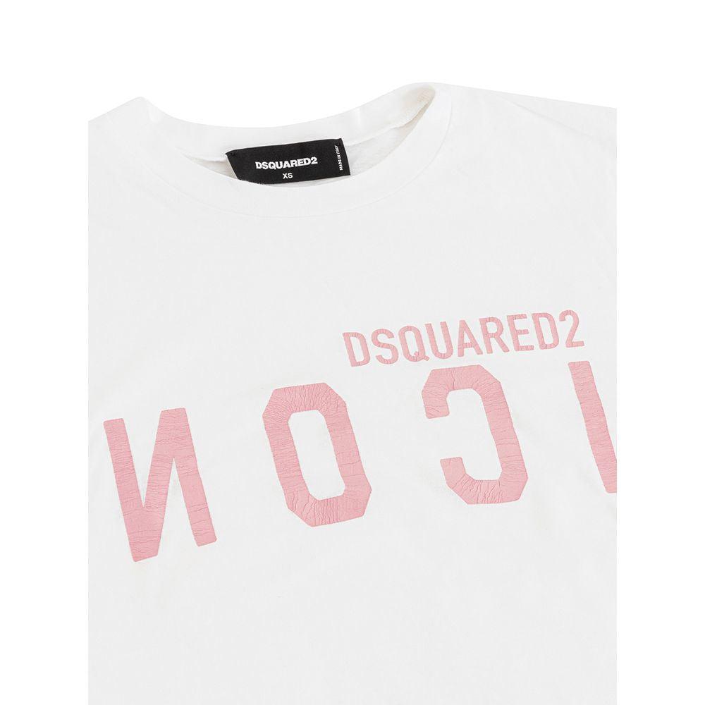 Dsquared² Elegant Cotton White Tee for Stylish Women - Arichezz.store